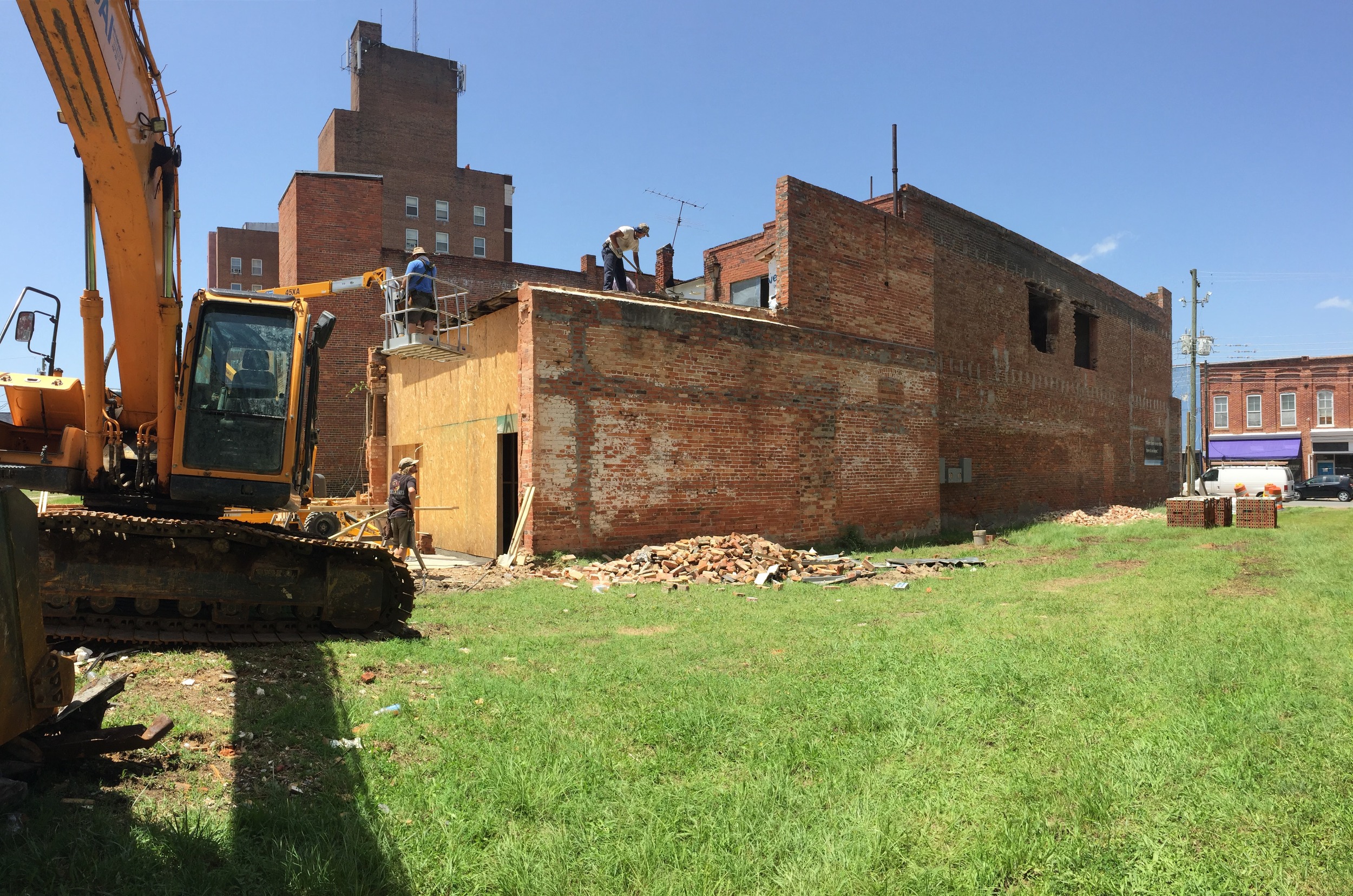 Removal of rear addition, July 2016