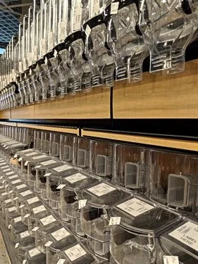 Dry goods dispensers