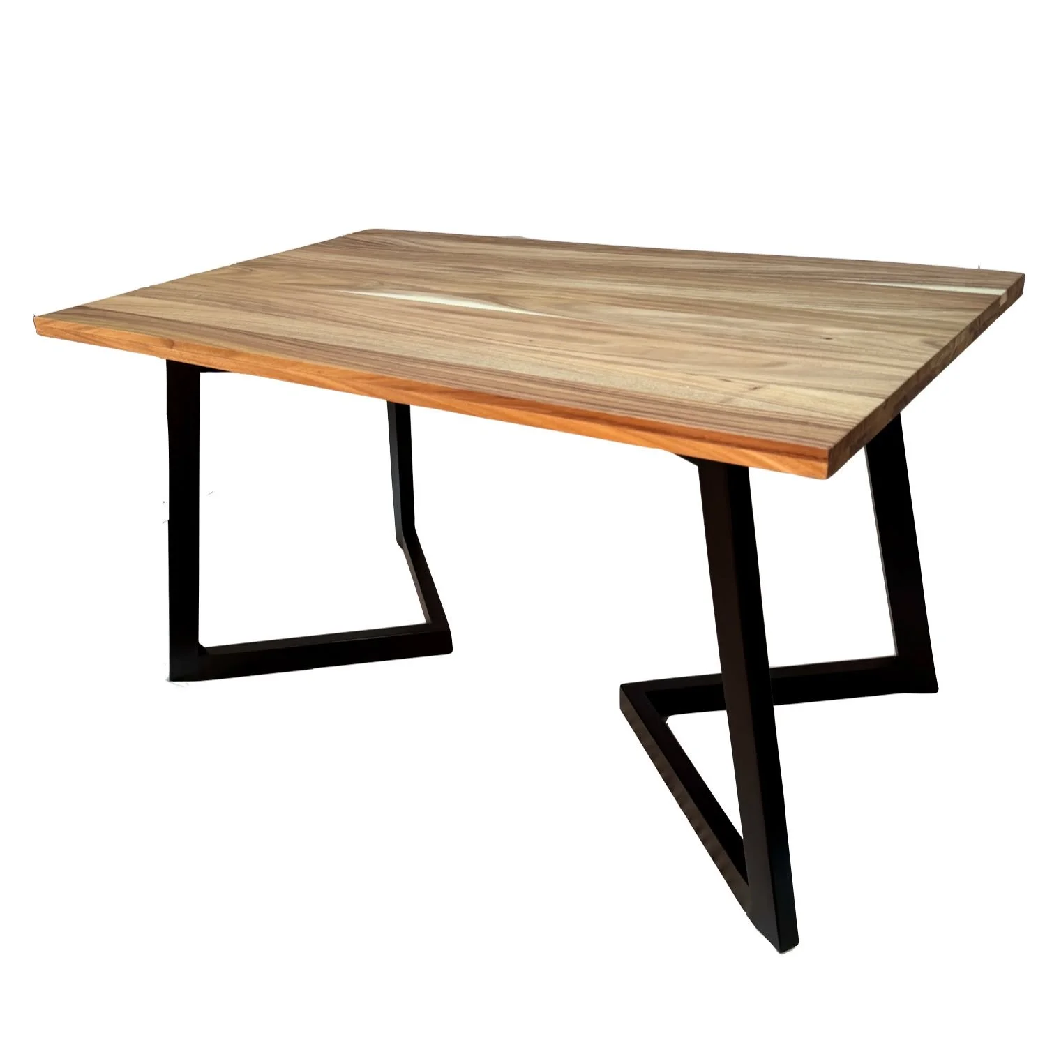 Mesa Bruselas
Dise&ntilde;o: Contempor&aacute;neo para 4 personas.
Materiales: Madera parota s&oacute;lida en cubierta y madera de pino color chocolate en base. 

Medidas:
140cm de Largo
85cm de Ancho
77cm de Alto