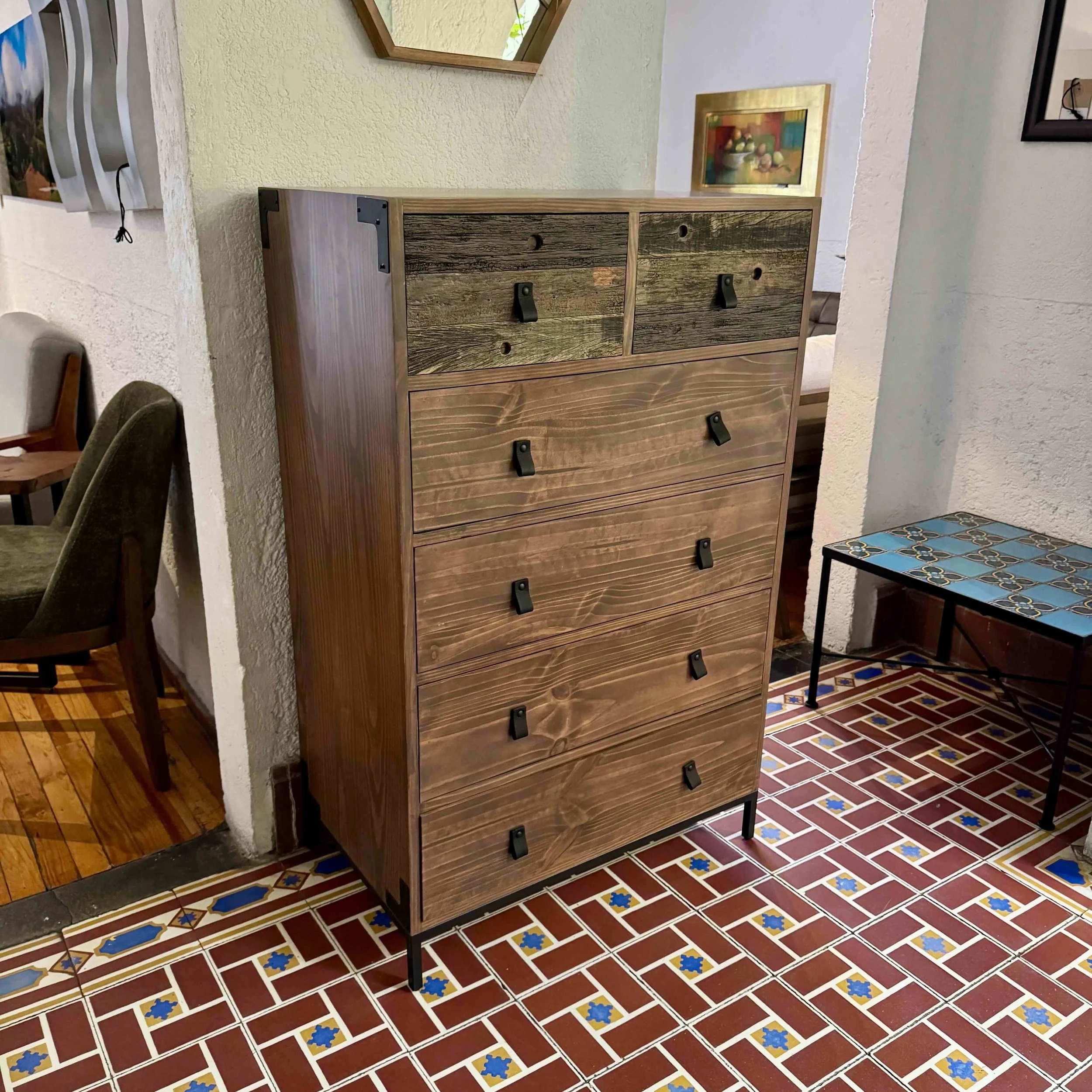 Cajonera 6c Hacienda Madera Pino  .jpg