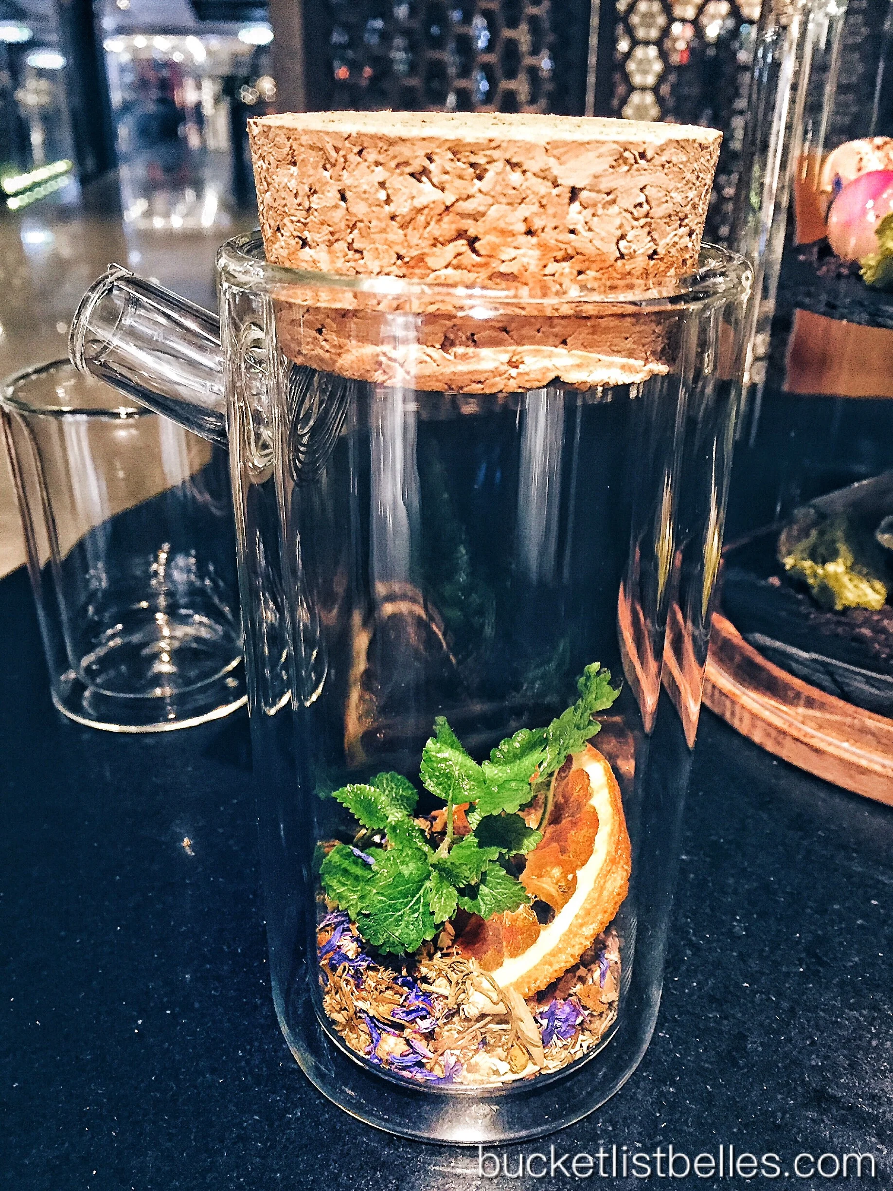 Secret Herbal Tea with camomile, violet, lemon balm, mint and dry orange