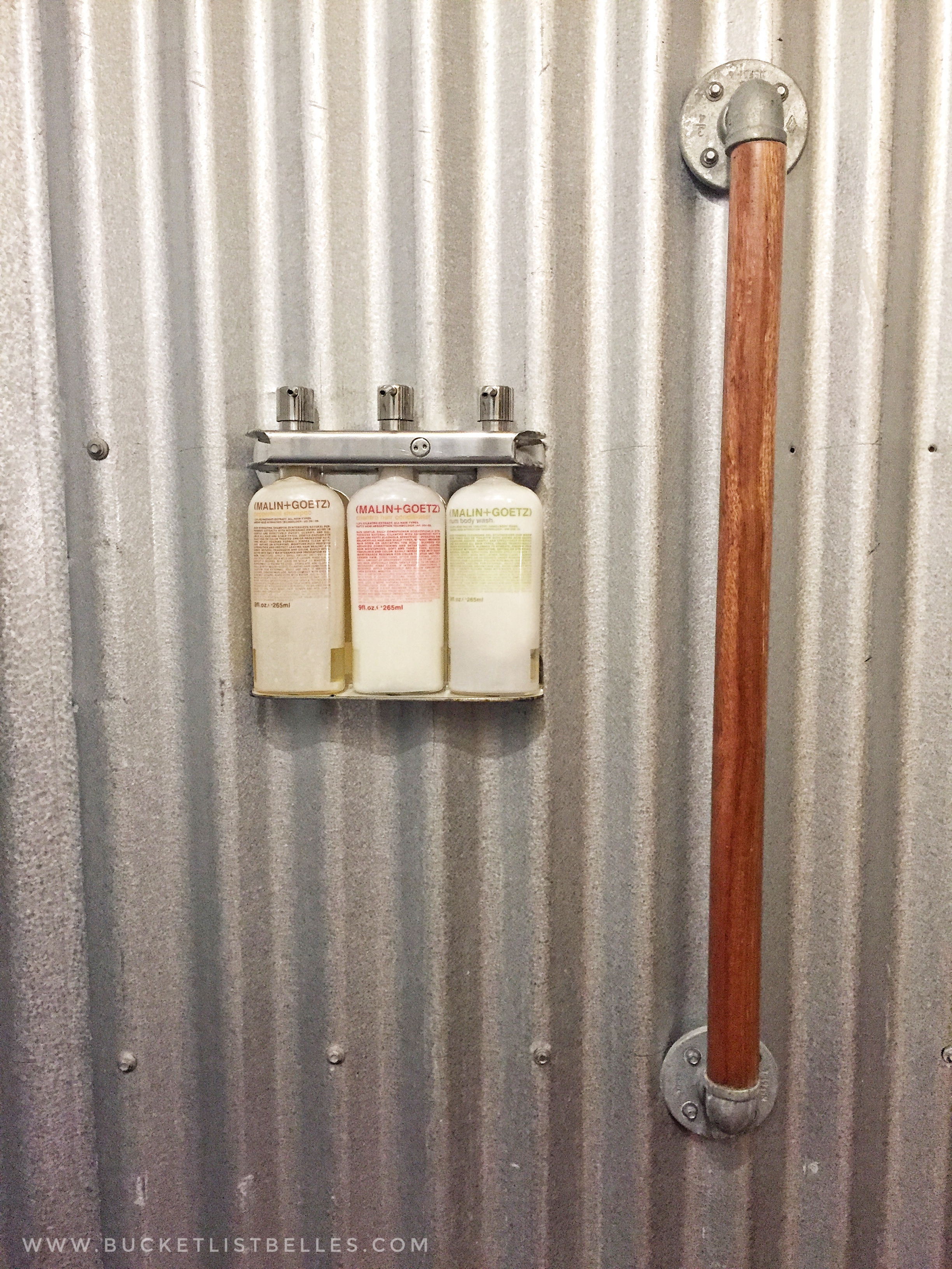 Shower and Malin + Goetz Bath Products
