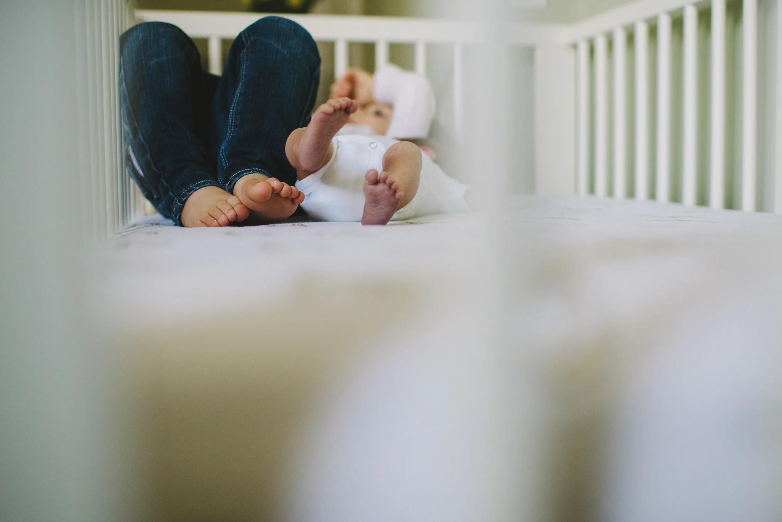baby toes in crib