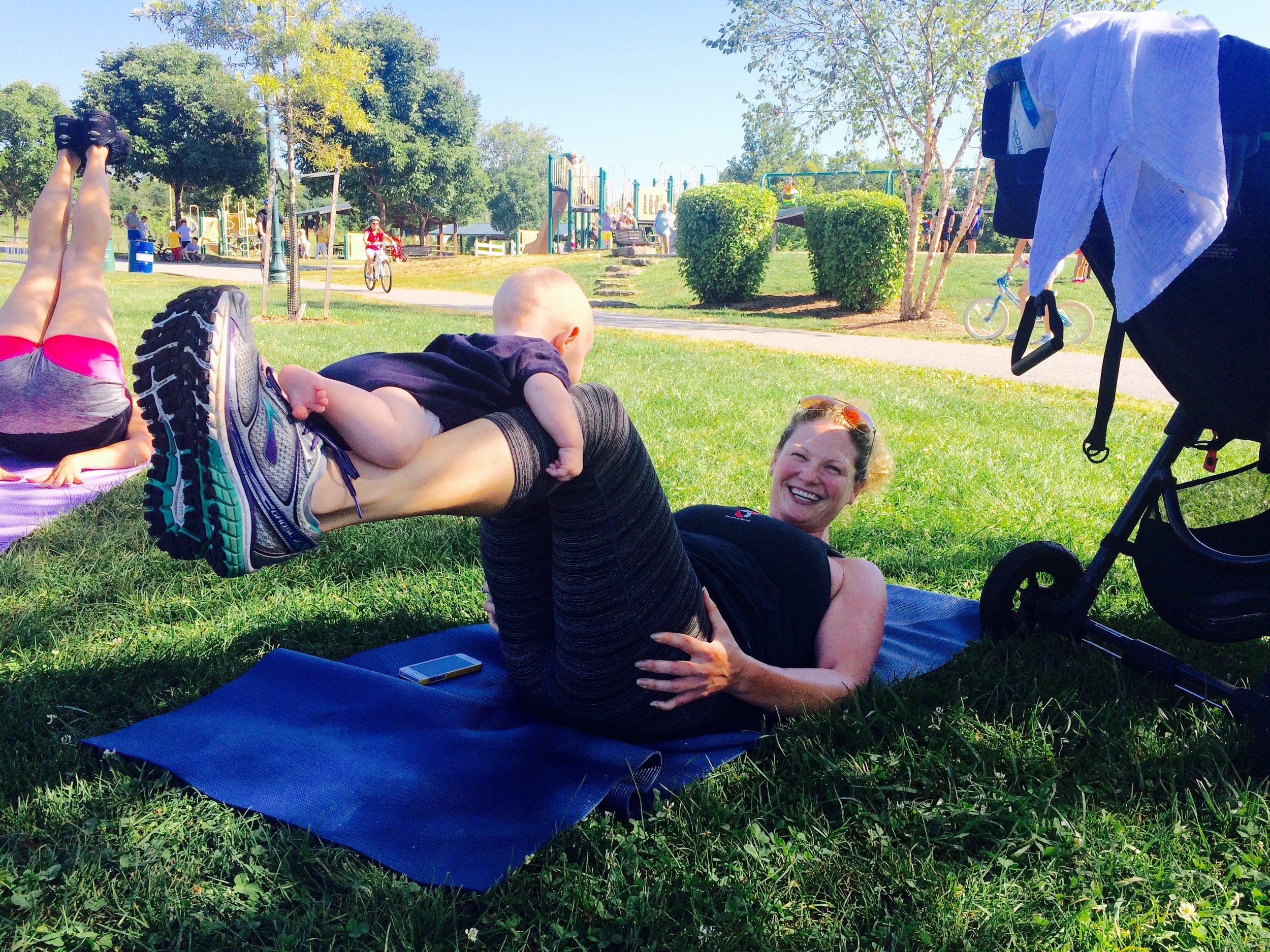 August 2015 at Stroller Strides.