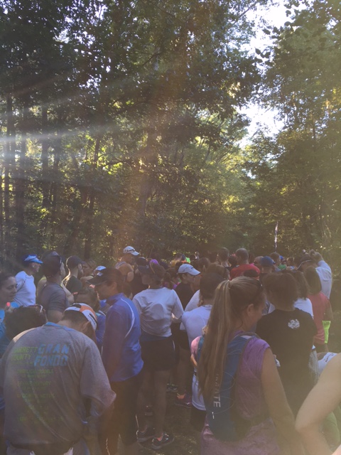 Bobby's view at the start of the NCR 20 Miler.