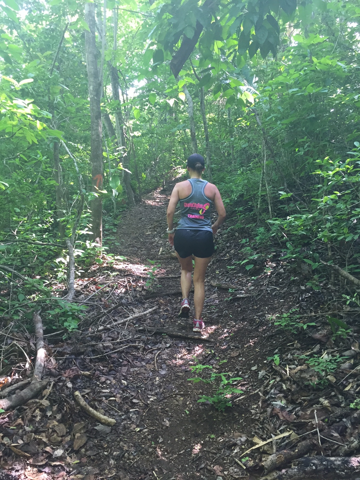 Enjoying a hike while vacationing in Costa Rica.