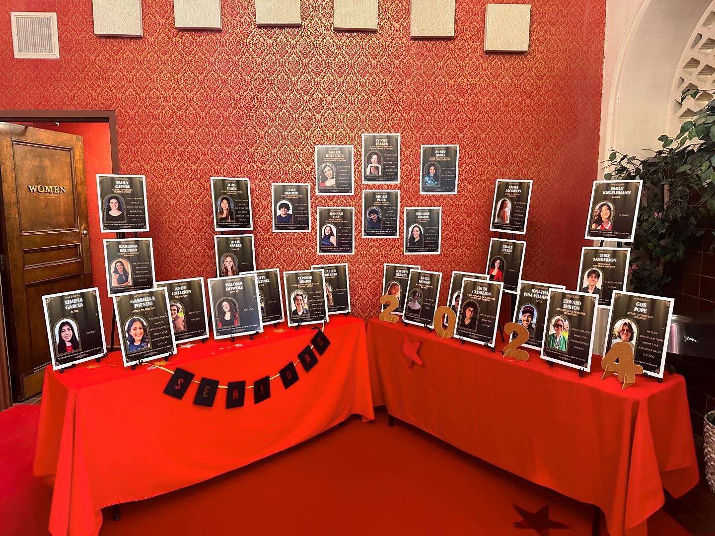Thank you to the FUHS Theatre Booster Club for organizing this display of our 28 graduating Seniors who are part of CHICAGO. I will miss seeing these students on our FUHS stages. #wearethearts #classof2024