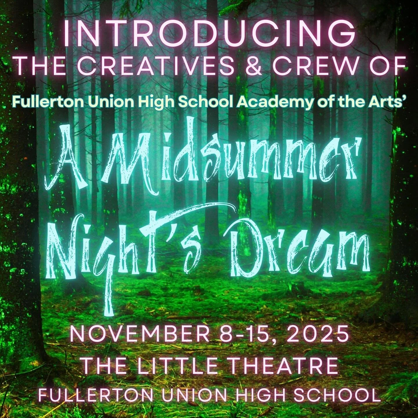 Meet the Creatives &amp; Crew of A Midsummer Night&rsquo;s Dream! ✨