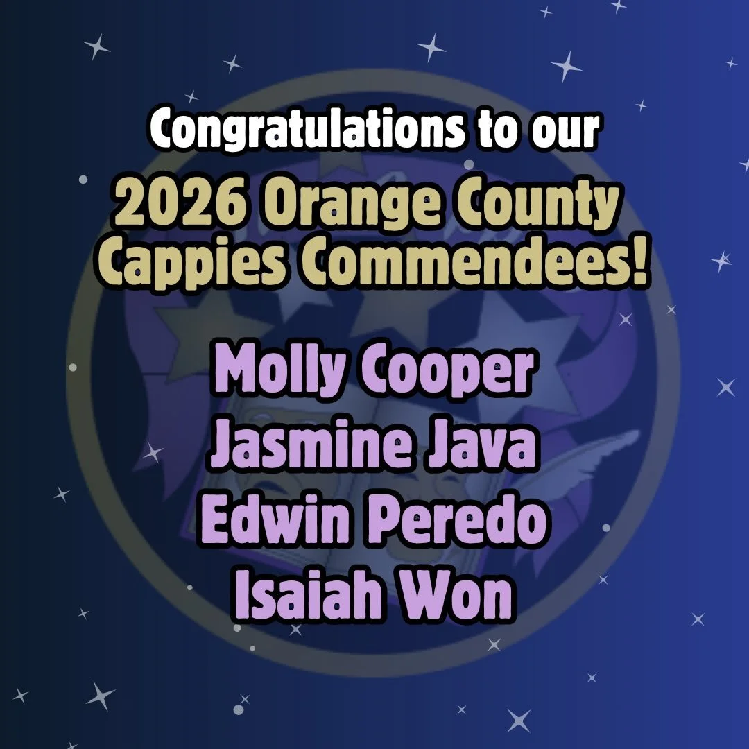 Congratulations to our 2026 Cappies Commendees!!