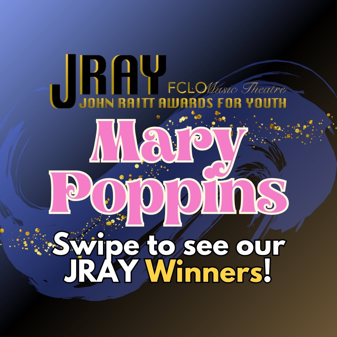 Co gratulations to our two JRAY winners, Zoe McLaughlin and Rio Gomez!! ✨

In being awarded this top honor, Zoe will travel to New York City  this summer for a week of workshops with the Broadway Artists Alliance, learning from Broadway and other ind