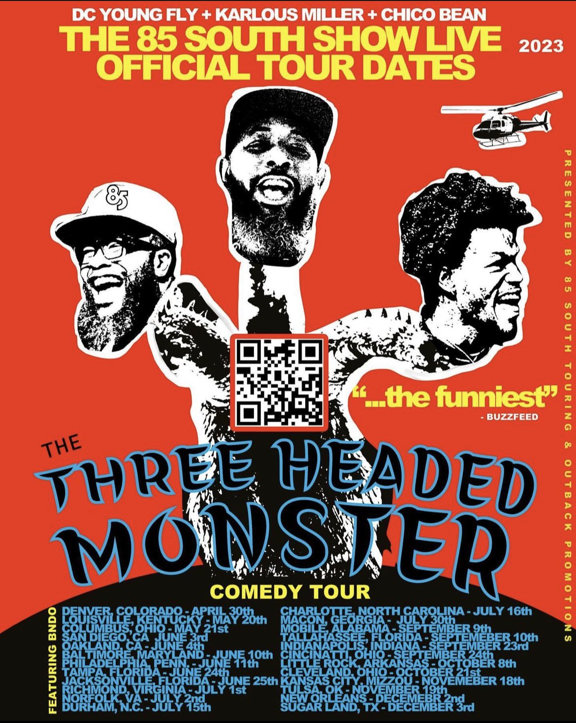 the three headed monster comedy tour