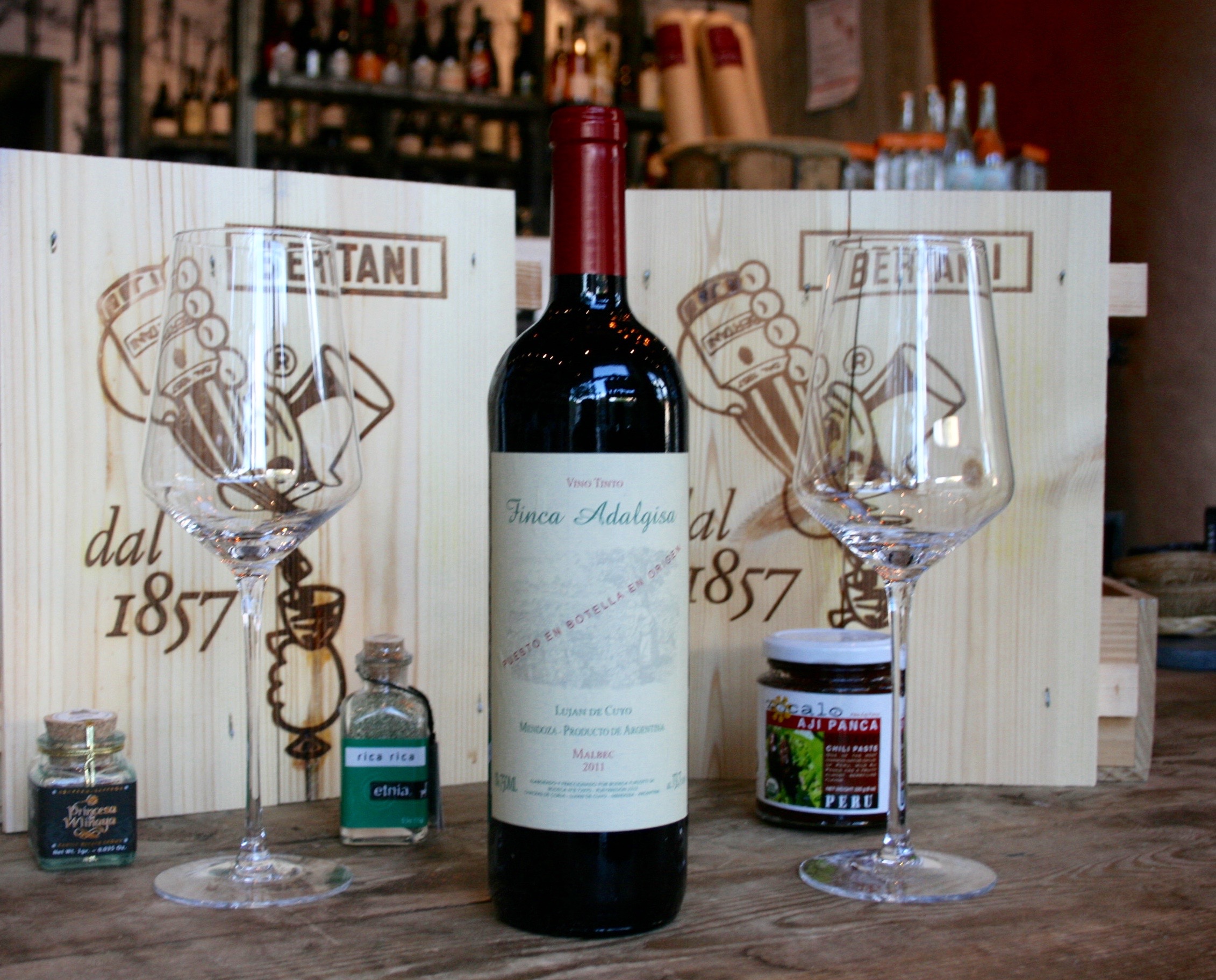 Finca Adalgisa - Malbec 2011 - A beautiful, bold red that benefits from breathing, but does not have to be decanted. In other words, unlikely to have sediment, but decanting would help the wine open up.