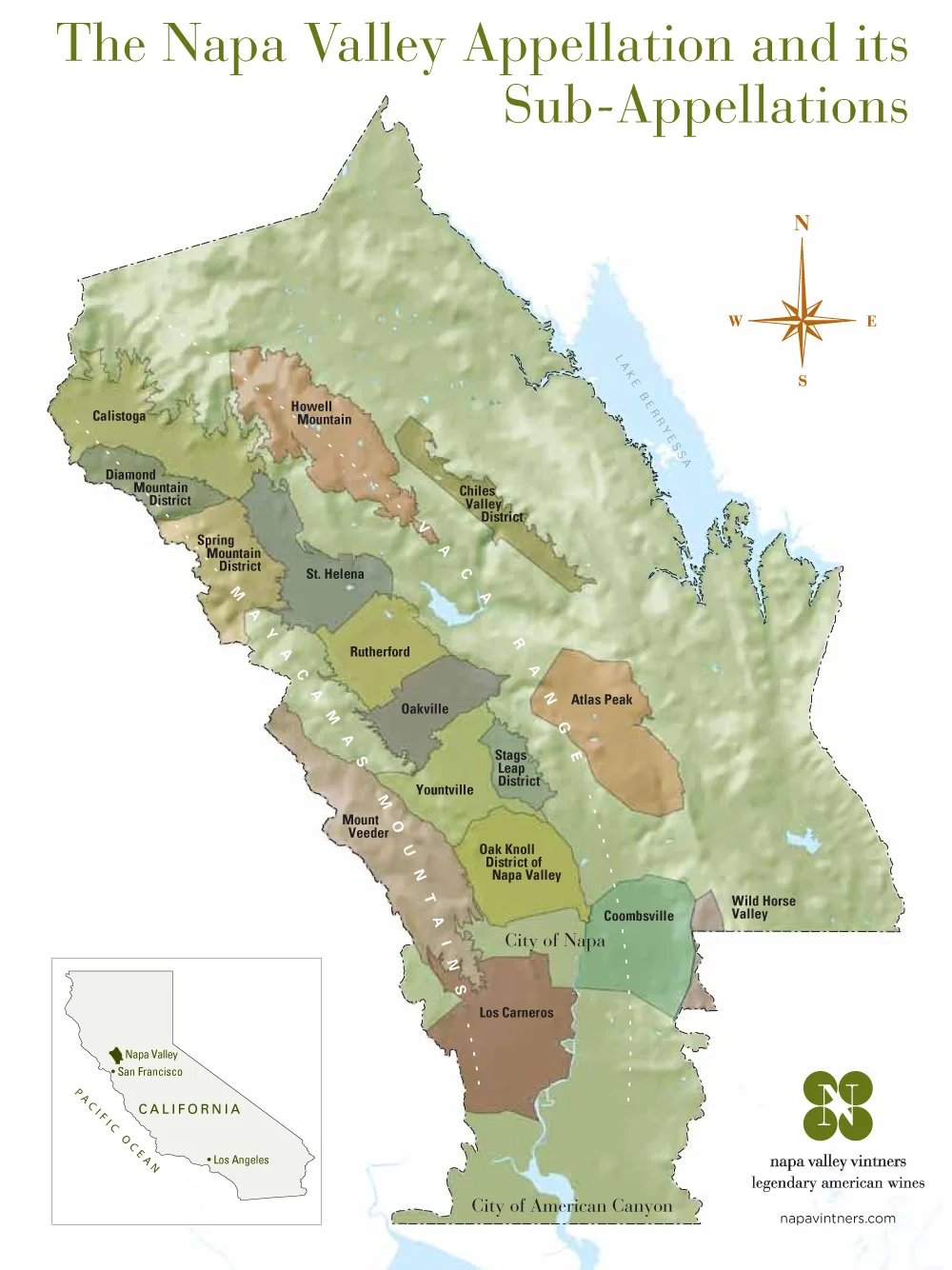 SUB-APPELLATIONS OF THE NAPA VALLEY