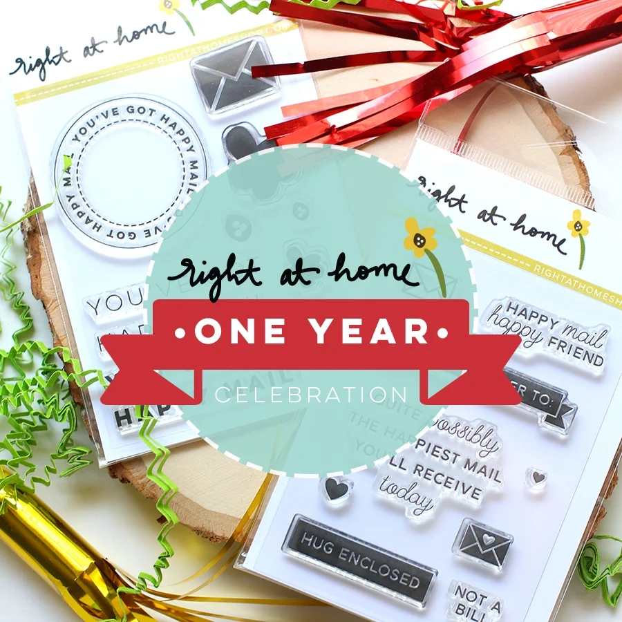 Right at Home Stamps One Year Celebration Blog Hop
