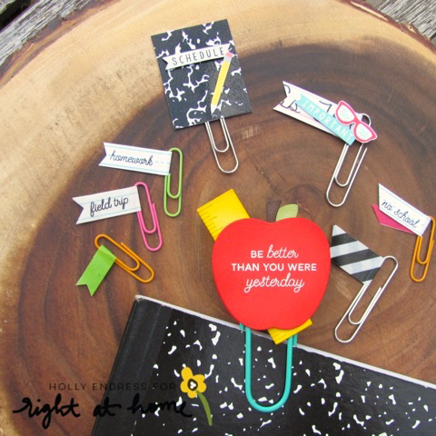 DIY Planner Tabs + Paperclips // Back to School with Right at Home