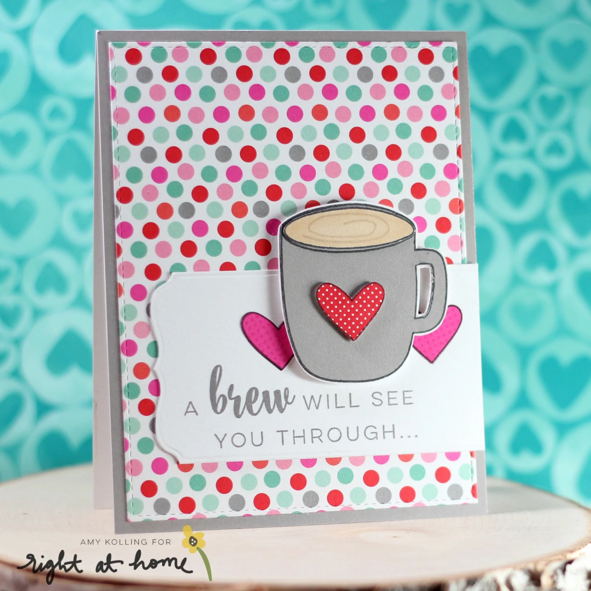 A Brew Will See You Through Card by Amy K. // RAH Stamps Cup of Joy Release