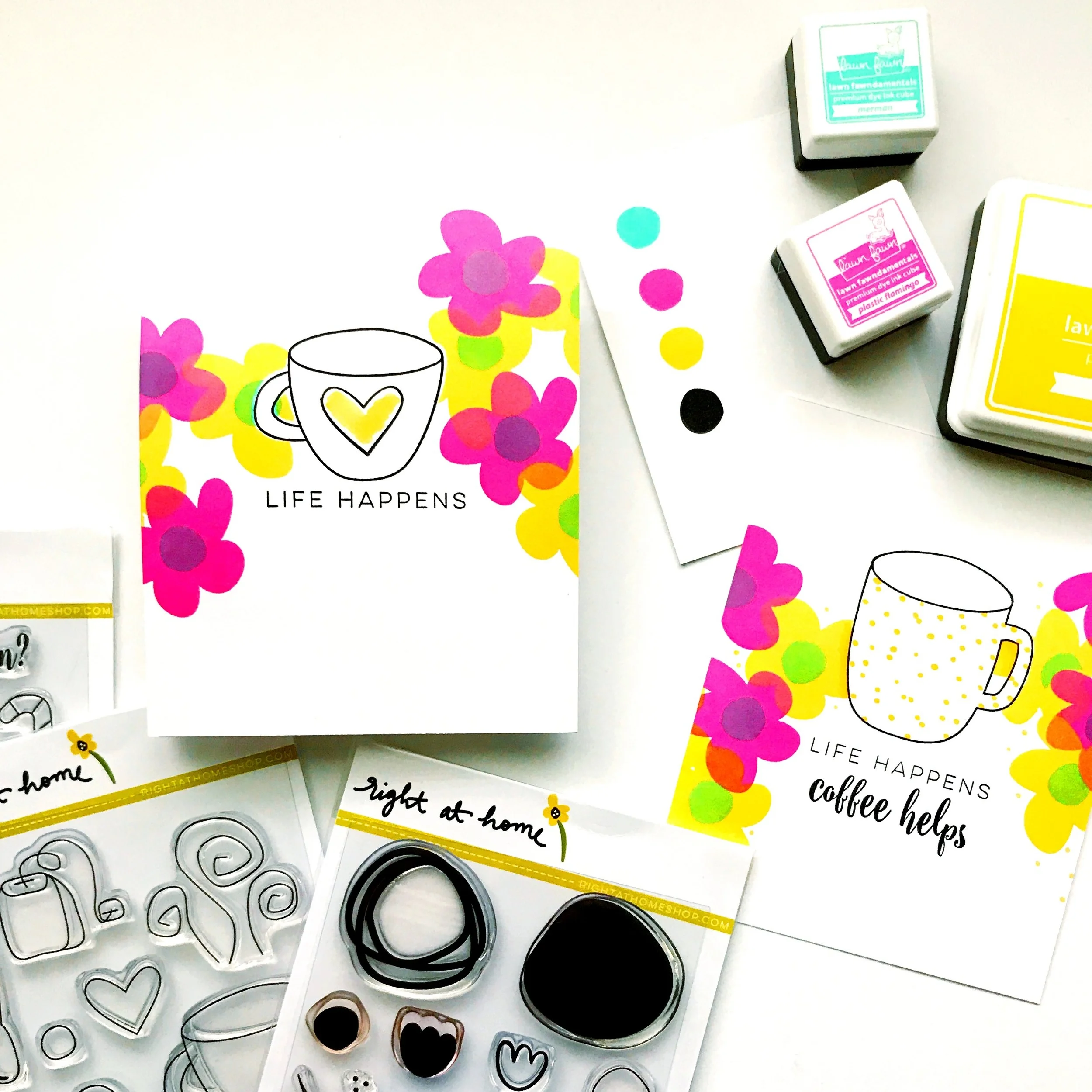 Life Happens Coffee Helps DIY Gift Card Holder Card by Carly Tee