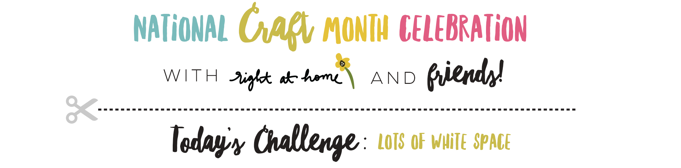 Hello Find the Beauty Clean & Simple Card // National Craft Month with Right at Home + Friends