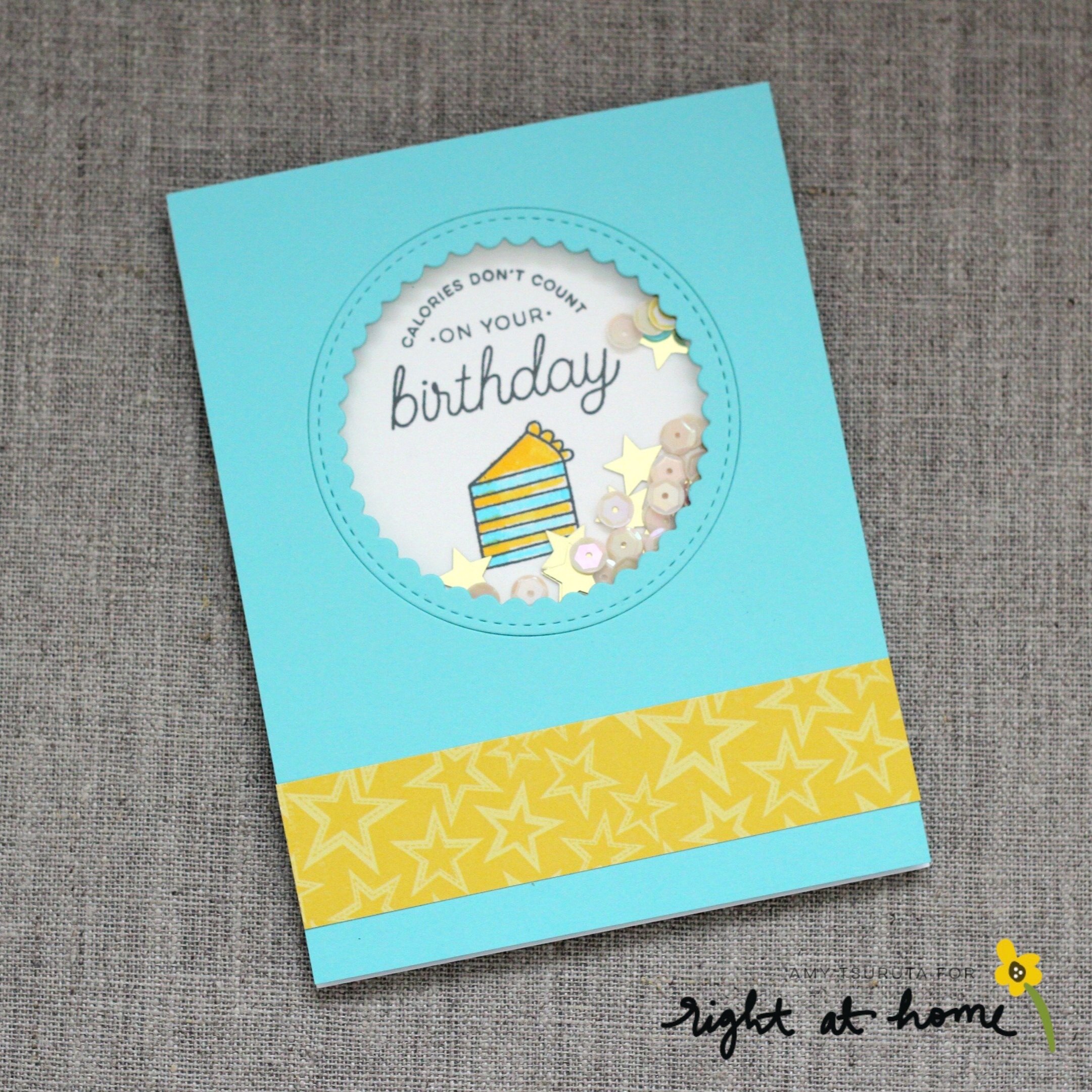 Calories Don't Count on Your Birthday Card by Amy