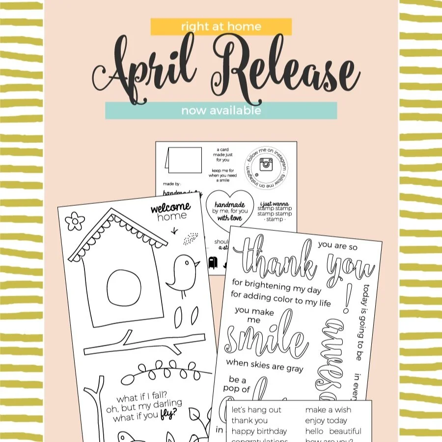 Right at Home Stamps April Release Now Available