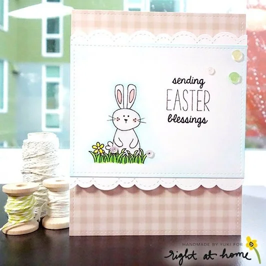 Sending Easter Blessings Card by Yuki // Hoppy Easter Spring Release