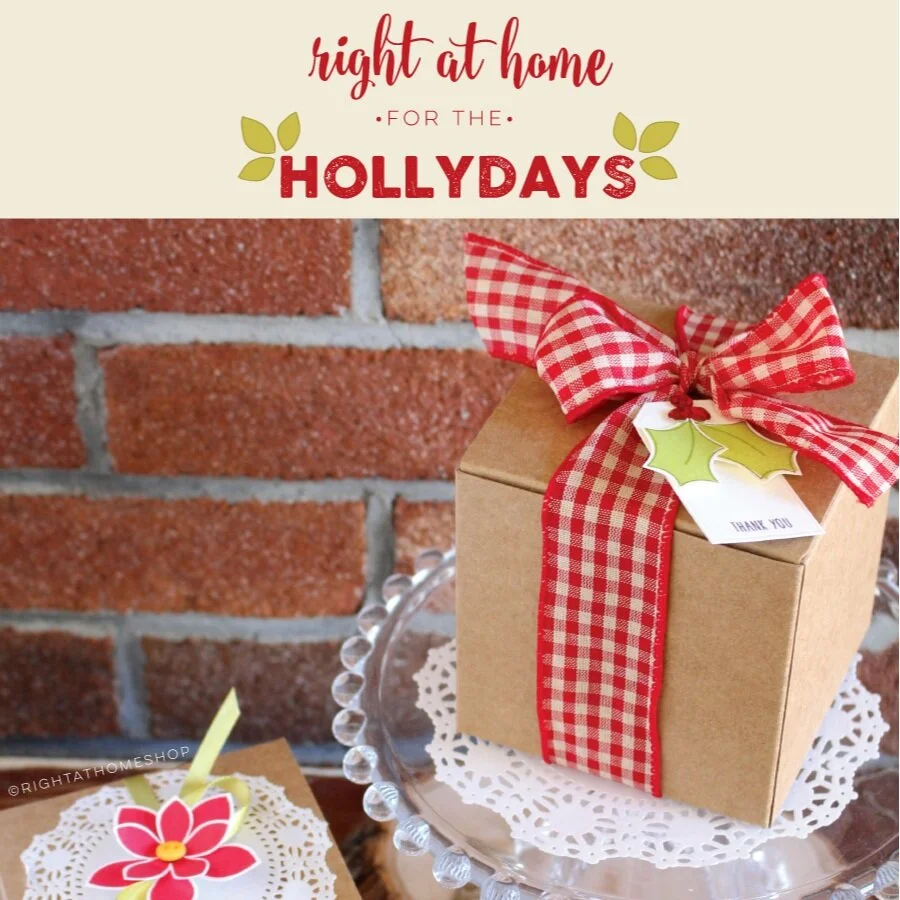 DIY Kraft Box Gift Wrap // Right at Home for the Hollydays Series