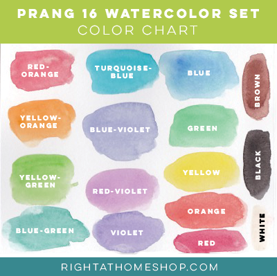 Prang Oval 16 Color Watercolor Set // Product Review + Color Swatches