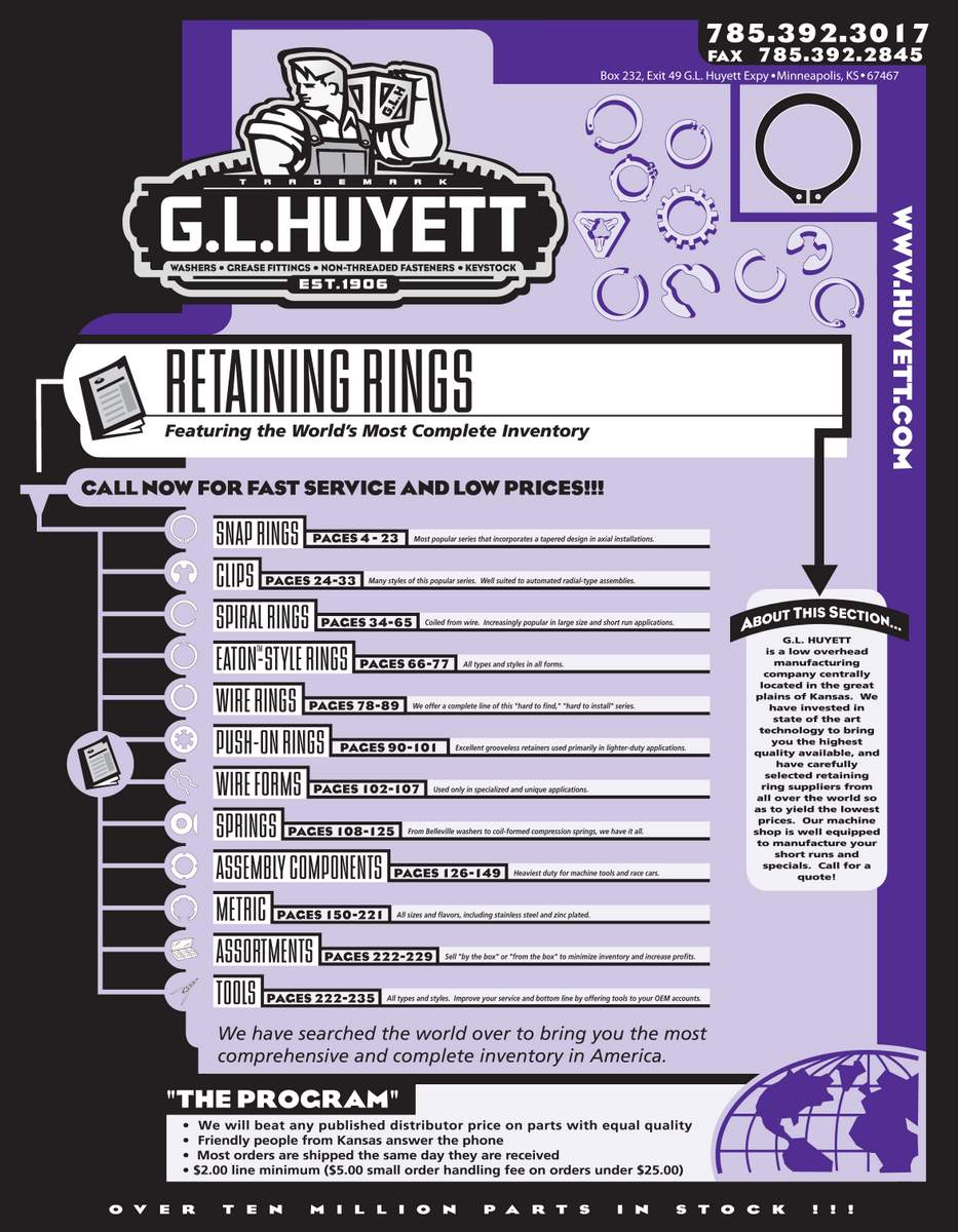 GL Huyett Retaining Rings