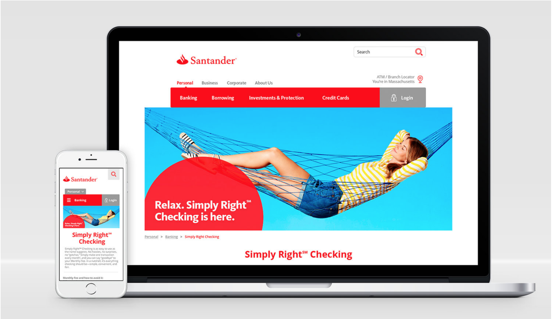Santander Website Redesign