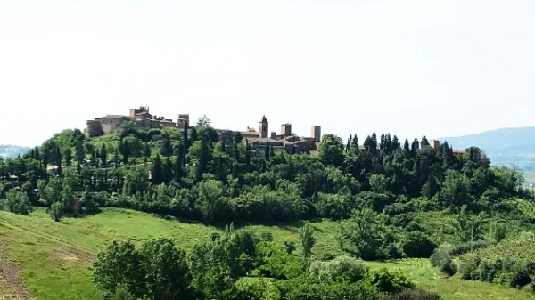 This is Certaldo, a small 900 year old village somewhere between Florence and Siena where much of what I am sharing with you in this post was born. We spent 4 nights and 5 transforming days here. I took this photo from a dirt road that winds up to it.