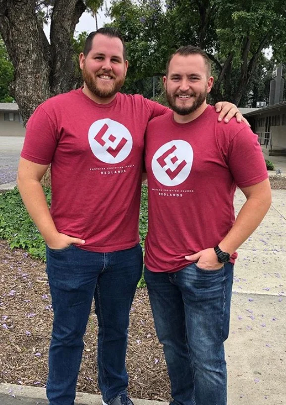 Matt (right) with his buddy Josh (left)