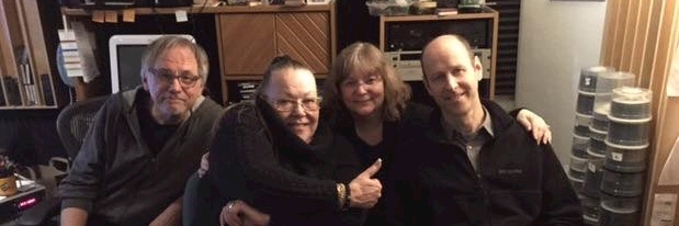 At PBS Studios with Peter Kontrimas, Rebecca Parris and Bill Duffy.