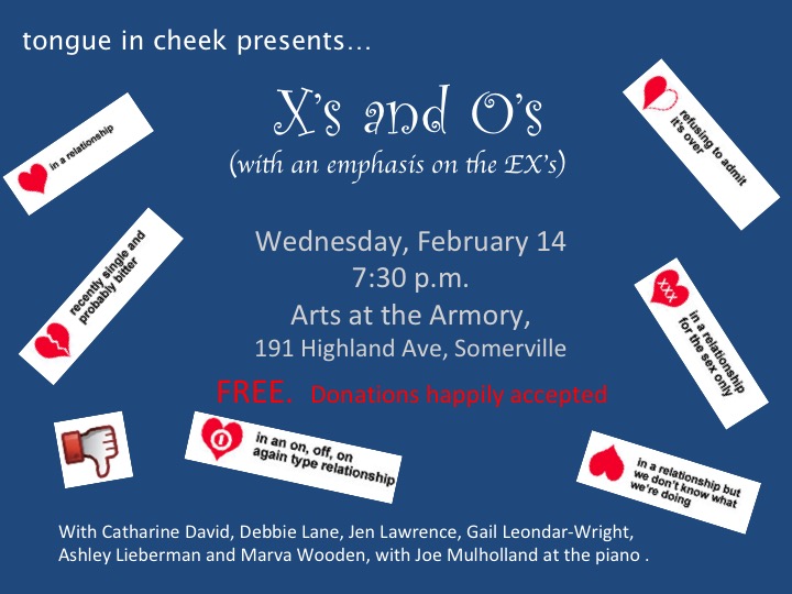 Tongue in Cheek presents X's and O's (with an emphasis on the Ex's)