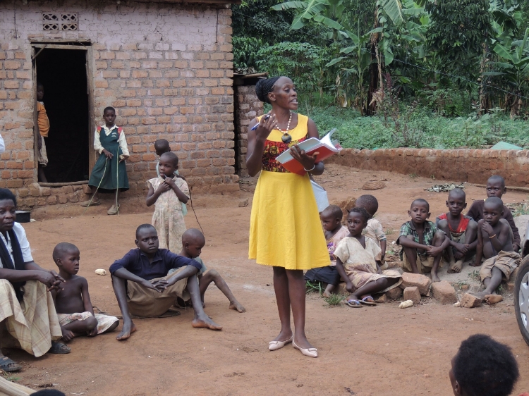 After presenting our survey to the sub-county we traveled to the villages to tell the community members of the results. No matter who Julie talks to she's able to convey the message about organic agriculture so everybody understands and feels important.
