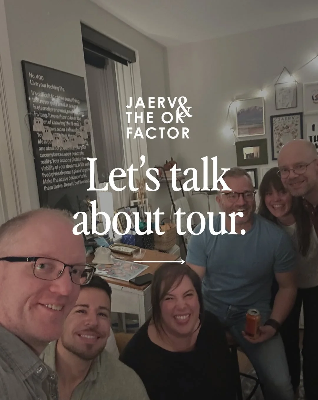 Tour deets! Let&rsquo;s debrief. 👏🏻🎻☕️

Also, if you&rsquo;re unfamiliar with our abbreviation vocab, &ldquo;schedge&rdquo; is short for &ldquo;schedule&rdquo;. 🤓

Can&rsquo;t wait to see you out there &mdash;
🫶🏻,
JOK