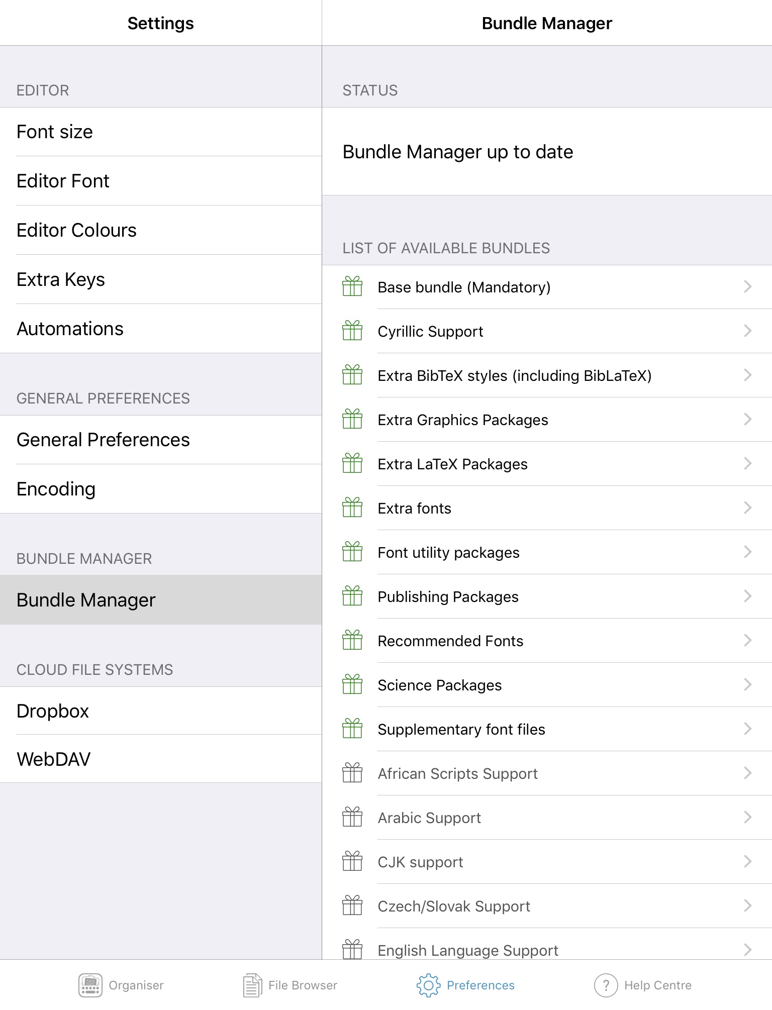 Bundle Manager