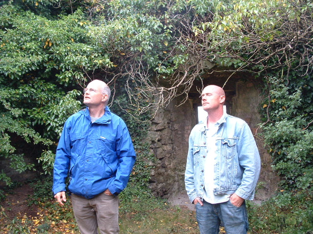 Owners in 2007 standing in what is now Seomra Ellis, contemplating the task before them