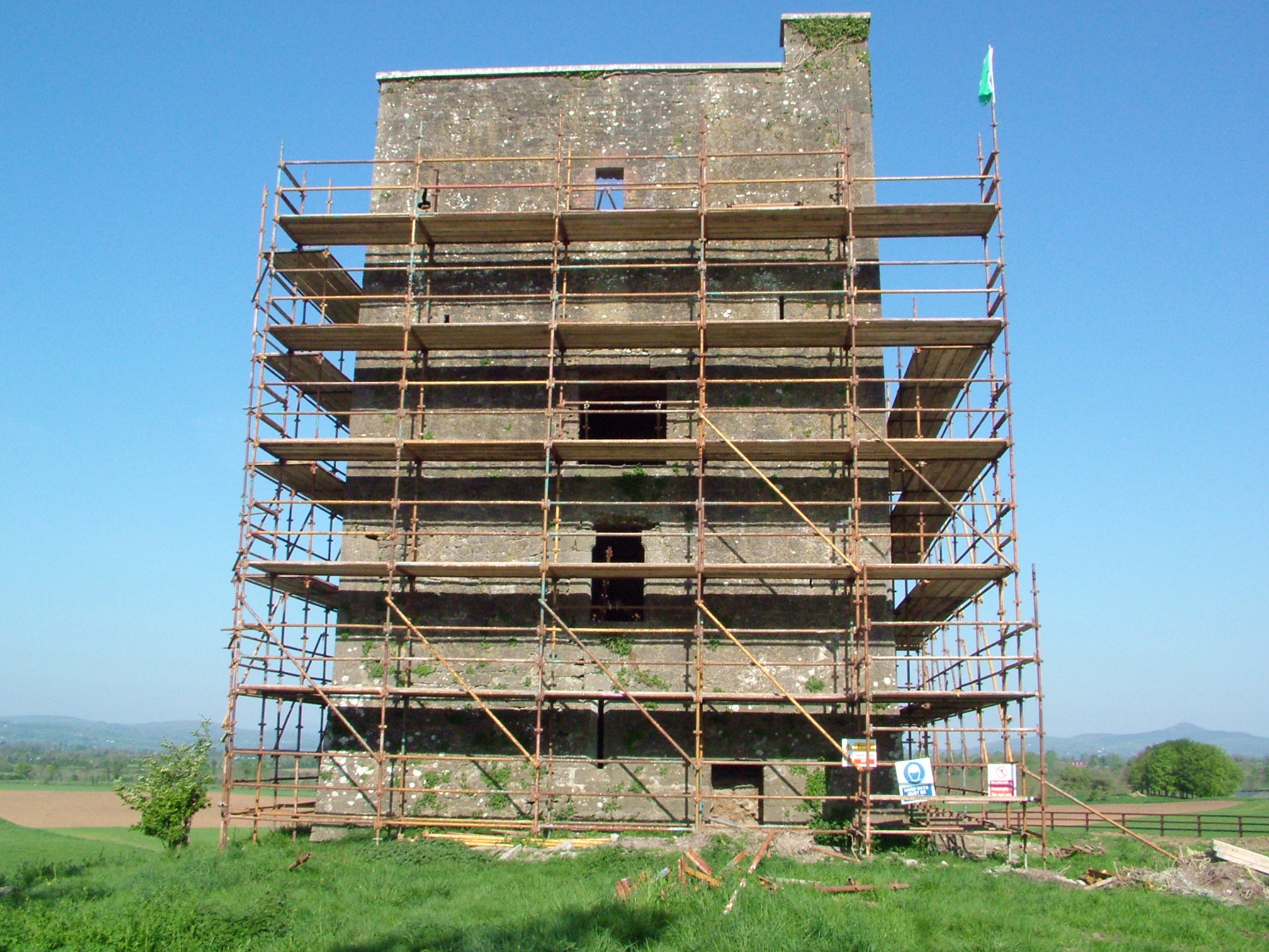 Scaffolding erected 2008