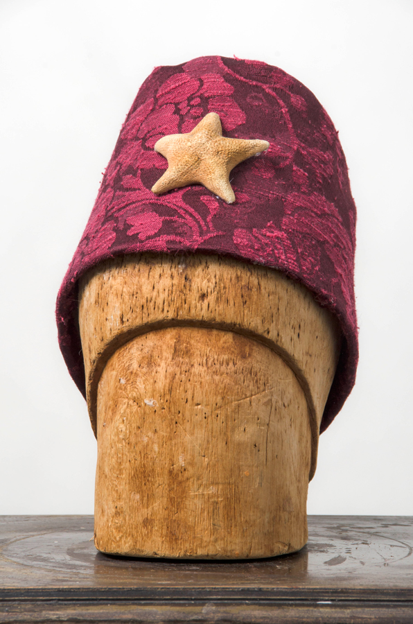   Guthrie's Hat  ©2013 Cardboard, Fabric, Found Starfish 