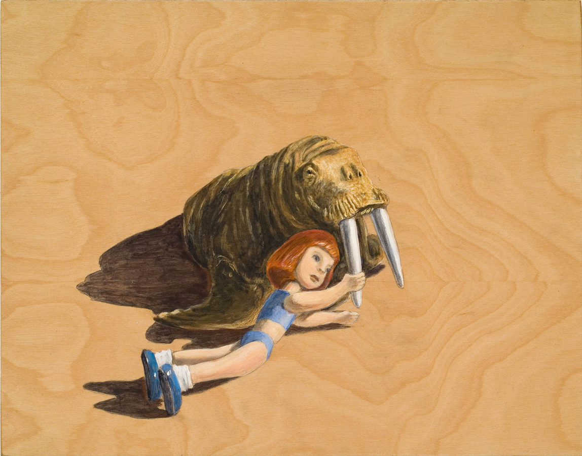   You Walrus Hurt the One You Love &nbsp;©2008 Acrylic on Wood 11" x 14"  Collection of Rufus Friedman, Manchester, CA  