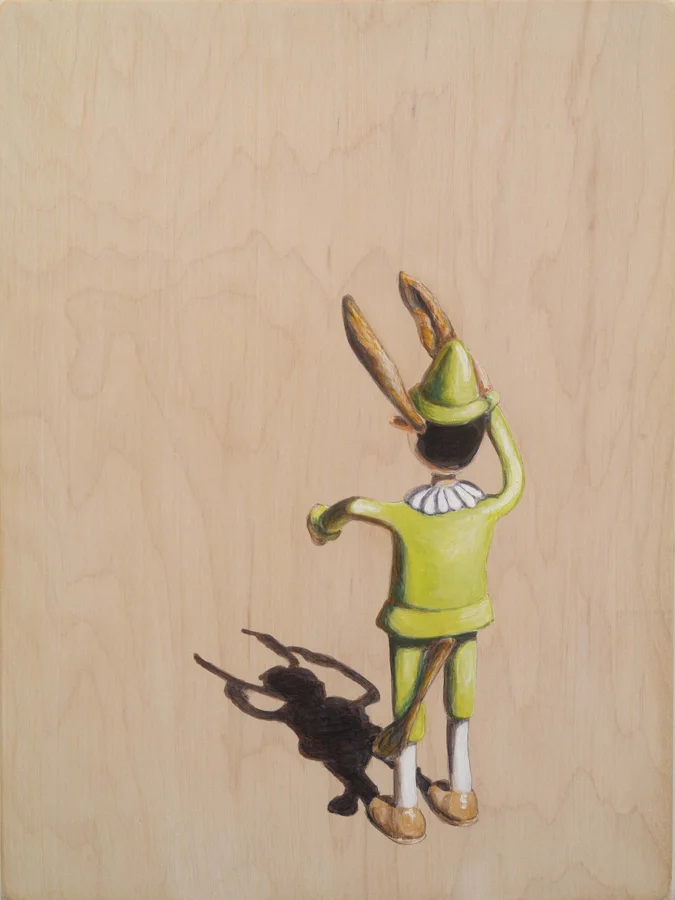Ass ©2006 Acrylic on Wood 12" x 9"