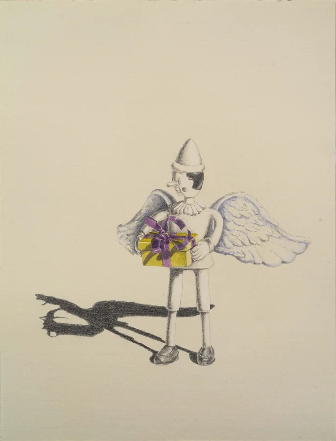 Gifted ©2005 Graphite and Watercolor on Paper 24" x 18" Collection Lance Eaves, Santa Fe, NM