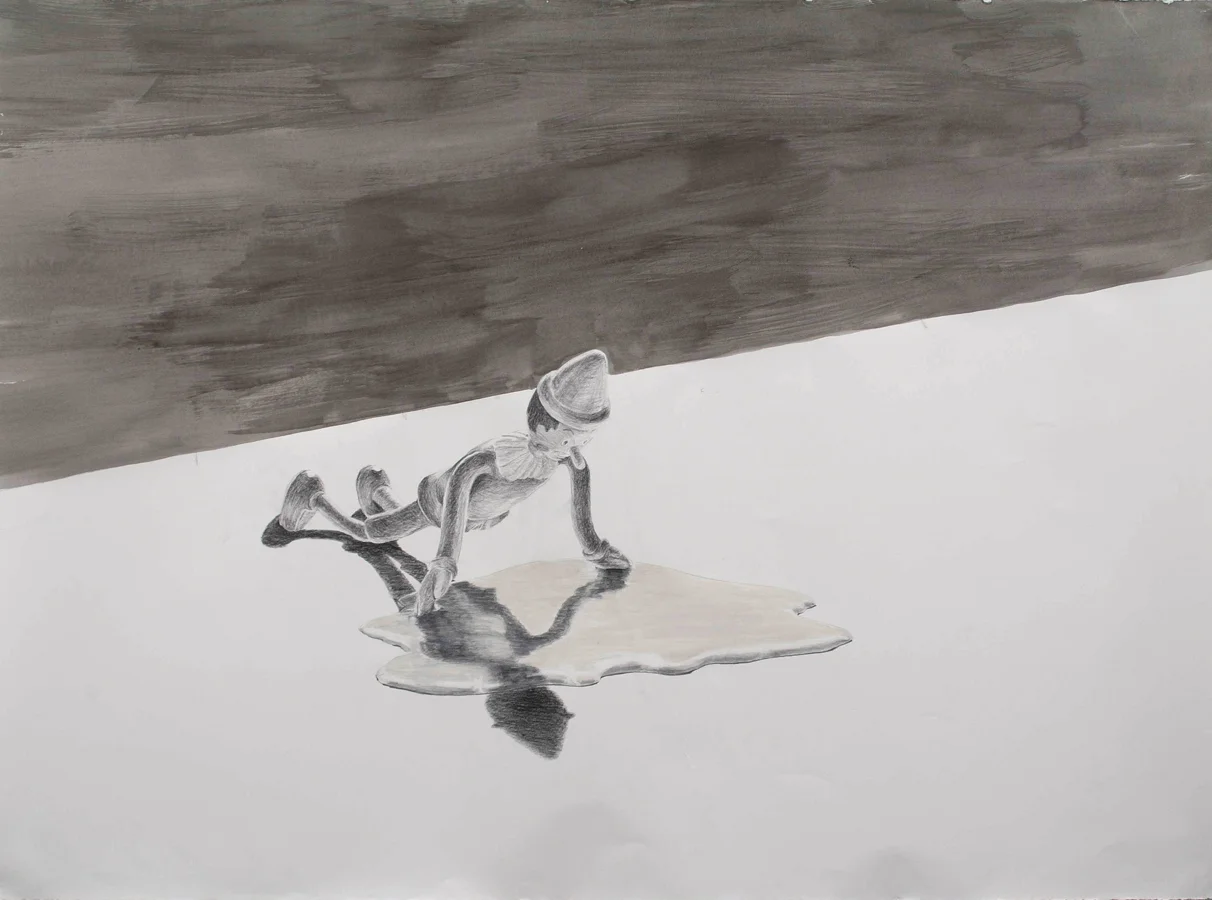 Narcissus ©2004 Graphite and Ink on Paper 50" x 70"