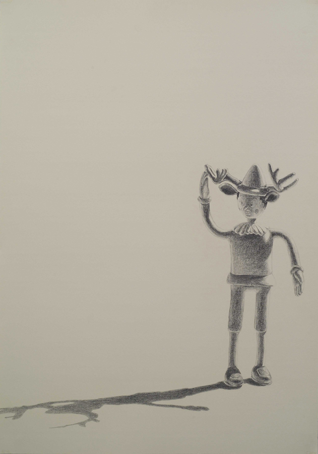   Stag  ©2006 Graphite on Paper 40" x 28"   