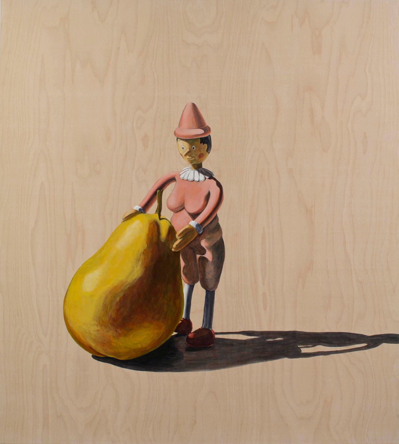   What a Pear  ©2006 Acrylic on Wood Panel 56" x 50" 