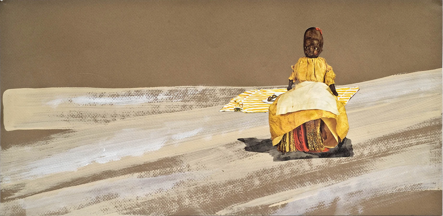 Honey Chile ©2012 Acrylic, India Ink and Collage on Paper 10" x 20"
