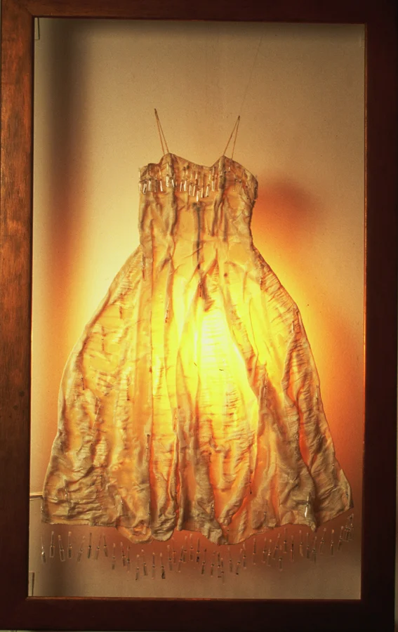 Miss White ©1995 Mixed Media 62" x 42"