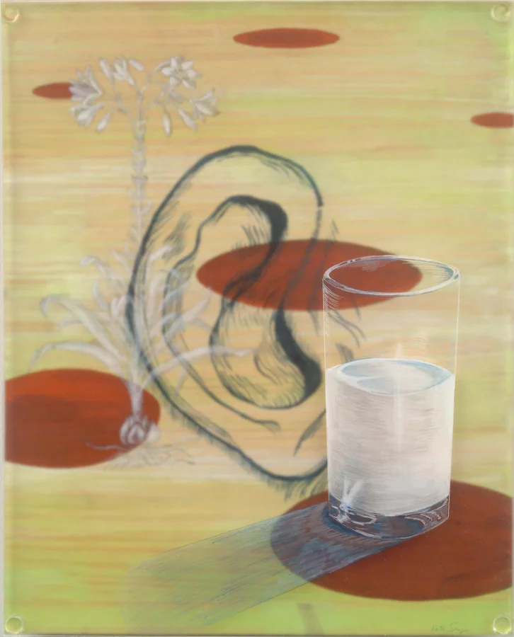 Hearing Taste © 2004 Acrylic and Colored Pencil on Acrylic and Wood Panel 14" x11"