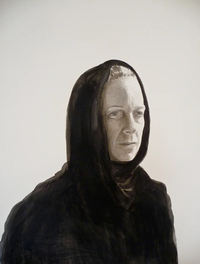 Shroud ©2012 India Ink on Paper 30" x 22"