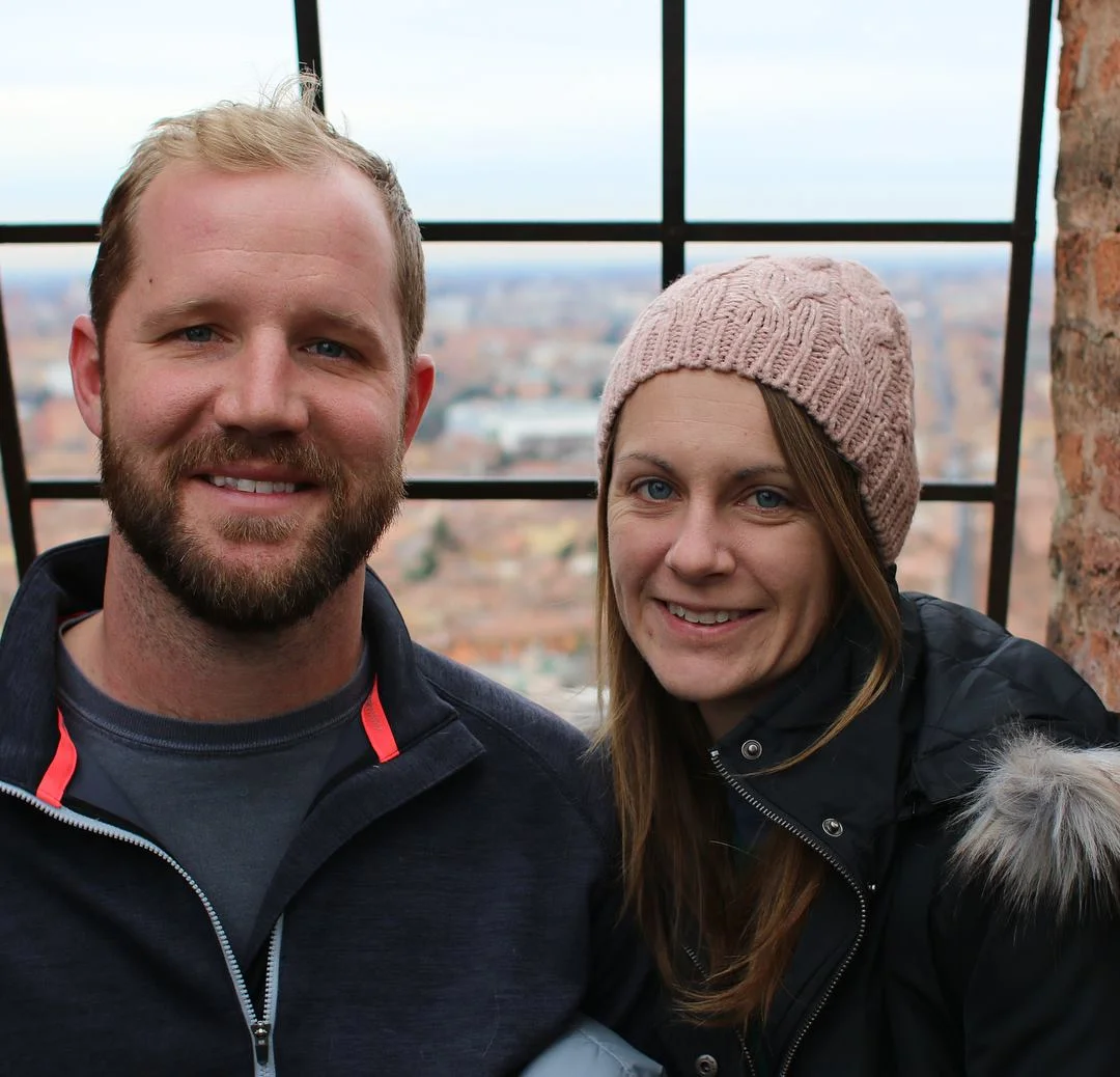 Paul and Katelyn Hawkins (not pictured: their baby girl, Piper, due to arrive any day now biologically)